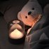 Cordless Glass Night Light Snow Mountain USB Rechargeable RGB 6 color Dimming Timing Breathing Sleep Lamp Bedside Lamp Decor For Home Bedroom Living Room Coffee