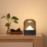 Cordless Glass Night Light Snow Mountain USB Rechargeable RGB 6 color Dimming Timing Breathing Sleep Lamp Bedside Lamp Decor For Home Bedroom Living Room Coffee