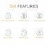 Cordless LED Light Smart Motion Sensor 360 Degree Rotating Bedside Wall Lamp USB Charging Magnetic Suction Night Light For Cabinet Stair Bedroom Closet Bathroom