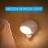 Cordless LED Light Smart Motion Sensor 360 Degree Rotating Bedside Wall Lamp USB Charging Magnetic Suction Night Light For Cabinet Stair Bedroom Closet Bathroom