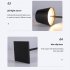 Cordless Table Lamp 2000mAh Rechargeable Battery LED Desk Lamp 3 Colors Stepless Dimming 3W Touch Switch For Bedroom Couple Dinner Desk Terrace black
