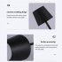 Cordless Table Lamp 2000mAh Rechargeable Battery LED Desk Lamp 3 Colors Stepless Dimming 3W Touch Switch For Bedroom Couple Dinner Desk Terrace black