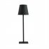 Cordless Table Lamp 2000mAh Rechargeable Battery LED Desk Lamp 3 Colors Stepless Dimming 3W Touch Switch For Bedroom Couple Dinner Desk Terrace black