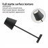 Cordless Table Lamp 2000mAh Rechargeable Battery LED Desk Lamp 3 Colors Stepless Dimming 3W Touch Switch For Bedroom Couple Dinner Desk Terrace black