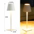 Cordless Table Lamp 2000mAh Rechargeable Battery LED Desk Lamp 3 Colors Stepless Dimming 3W Touch Switch For Bedroom Couple Dinner Desk Terrace black