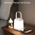 Cordless Table Lamp Rechargeable LED Desk Lamp 3 Colors Stepless Dimming Button Switch Control Portable LED Table Lamp For Bedroom Couple Dinner Desk Terrace Wh