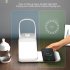 Cordless Table Lamp Rechargeable LED Desk Lamp 3 Colors Stepless Dimming Button Switch Control Portable LED Table Lamp For Bedroom Couple Dinner Desk Terrace Wh