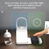 Cordless Table Lamp Rechargeable LED Desk Lamp 3 Colors Stepless Dimming Button Switch Control Portable LED Table Lamp For Bedroom Couple Dinner Desk Terrace Wh