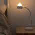 Cordless Table Lamp Night Table Lamp With USB Charging Interface Metal Hose Built in Rechargeable Battery Button Switch Desk Lamp For Bedroom Living Room glacie