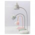 Cordless Table Lamp Night Table Lamp With USB Charging Interface Metal Hose Built in Rechargeable Battery Button Switch Desk Lamp For Bedroom Living Room glacie
