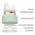 Cordless Table Lamp Night Table Lamp With USB Charging Interface Metal Hose Built in Rechargeable Battery Button Switch Desk Lamp For Bedroom Living Room coral 