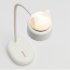Cordless Table Lamp Night Table Lamp With USB Charging Interface Metal Hose Built in Rechargeable Battery Button Switch Desk Lamp For Bedroom Living Room coral 