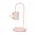 Cordless Table Lamp Night Table Lamp With USB Charging Interface Metal Hose Built in Rechargeable Battery Button Switch Desk Lamp For Bedroom Living Room coral 
