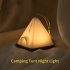 Cordless Tent Night Light Portable Rechargeable 3 level Brightness Adjustable Night Lamp For Outdoor Camping Hiking Khaki