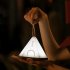 Cordless Tent Night Light Portable Rechargeable 3 level Brightness Adjustable Night Lamp For Outdoor Camping Hiking Khaki
