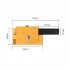 Corner Chisel Woodworking Right Angle Punch Chisel Wood Chiseling Tool Woodworking Punching Tools For Squaring Hinge Recess Door Installation Black