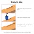 Corner Chisel Woodworking Right Angle Punch Chisel Wood Chiseling Tool Woodworking Punching Tools For Squaring Hinge Recess Door Installation Black