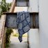 Cotton Blanket Machine Washable Lightweight Breathable Super Soft Throw Blanket For Hot Sleepers Night Sweats blue 130 x 160CM
