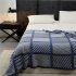 Cotton Blanket Machine Washable Lightweight Breathable Super Soft Throw Blanket For Hot Sleepers Night Sweats blue 130 x 160CM