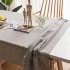 Cotton Embroidery Plaid Tablecloth Table Cover For Home Party Resturant Grey 135 180cm