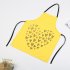 Cotton Gold Heart Shape Printing Anti fouling Apron for Cooking Cleaning
