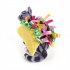 Cotton Hamburger Shape Pet  Harness Cat Teddy Funny Decorative Dress Pet Supplies As shown M