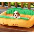 Cotton Hot Dog Shape Pet Bed Kennel Cat Dog Nest Puppy House Warm Mat Cushion Washable Pad L