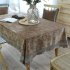 Cotton Linen Flannel Table  Cloth For Indoor Outdoor Decorative Table Cover 130 130cm