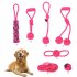 Cotton Rope Bite Resistant Chew Teething Toy for Pet Dogs Teeth Cleaning 7pcs