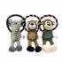 Cotton Rope Chew Squeaky Toy For Pet Dog Puppy Cartoon Doll Bite Molar Toy lion
