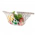 Cotton  Rope  Hanging  Basket Breathable Kitchen Vegetable Fruit Net Holder 35 50cm  unilateral tassel style 