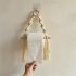 Cotton Rope Toilet  Paper  Holder Retro Style Wall mounted Paper Towel Mount Dispenser Cotton rope type  including sticky hook 