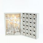 Countdown Calendar Wooden Calendar With Drawers Wooden House Shaped Countdown Calendar For Decoration Personalize DIY White