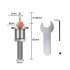 Counter Sink Drill Bit With Adjustment Wrench Woodworking Router Bit Milling Cutter Screw Extractor 2 8mm 8mm