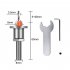 Counter Sink Drill Bit With Adjustment Wrench Woodworking Router Bit Milling Cutter Screw Extractor 2 8mm 8mm