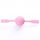 Couple Silicone Gag Ball BDSM Bondage Restraints Open Mouth Breathable Sex Ball Harness Strap Gag Sex Toy Pink