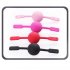 Couple Silicone Gag Ball BDSM Bondage Restraints Open Mouth Breathable Sex Ball Harness Strap Gag Sex Toy Pink