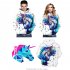 Couples Hooded 3D Inkjet Horsehead Printing Sweatshirts Photo Color L