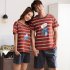 Couples Sleepwear Set Winter Short Sleeves Top Shorts Nightclothes for Man and Woman 711 4 female models L