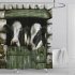 Cow Head Printing Shower  Curtain Waterproof Bathroom Hanging Curtain Decor yul 1840 Cow Windmill 180 200cm