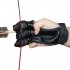 Cowhide Bow Glove Outdoor Sports Bow Arrow Finger Soft Bow Arrow Archery Glove Beginner Tools Bow accessories black