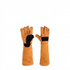 Cowhide Pet  Gloves Super Soft Cotton Lining Anti-scratch Anti-bite Thickened Bath Protective Gloves