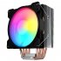 Cpu Air Cooler 6 Heat Pipe Mute External Light emitting 12cmcpu Cooling Fan Desktop Computer Cpu Radiator black