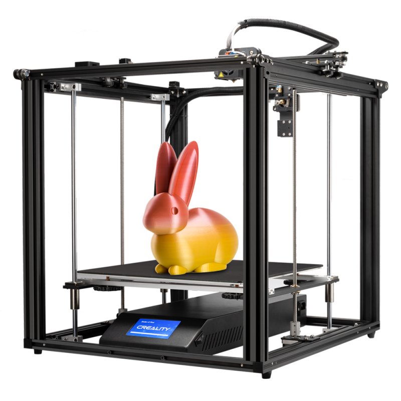 Creality Ender-5 Plus Ultra Large Printing Format 3D Printer Kit Dual Z-Axis Resume Print Filament End Sensor Auto Bed Leveling Pre-Installed black_US Plug