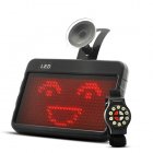 Create a safer driving environment for you and vehicles around you with the Car LED Emoticon and Sign Message Display with Remote Control 