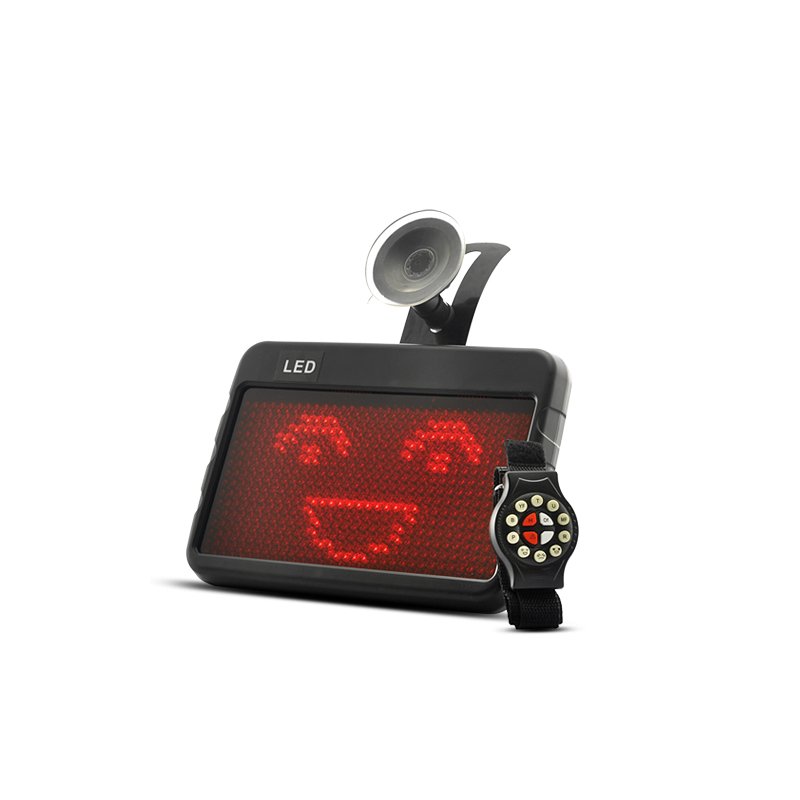 Car Emoticon and Message LED Display