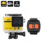Create stunning action footage and memorable landscape pics with the 4K Action camera    Clarion     coming with Wi Fi and a remote control 