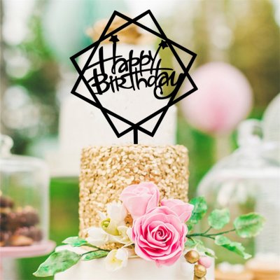 Wholesale Creative Acrylic Cake Topper Baking Accessories Birthday