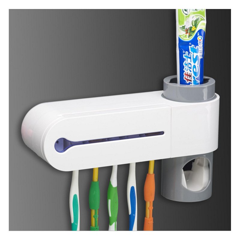 Creative Automatic Toothpaste Dispenser Set Toothbrush Holder Sterilizer Bathroom Accessories European Regulations