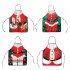 Creative Christmas Exquisite Apron Cartoon Printed Waterproof Unisex Kitchen Dinner Apron Perfect BBQ Baked Grilling Apron